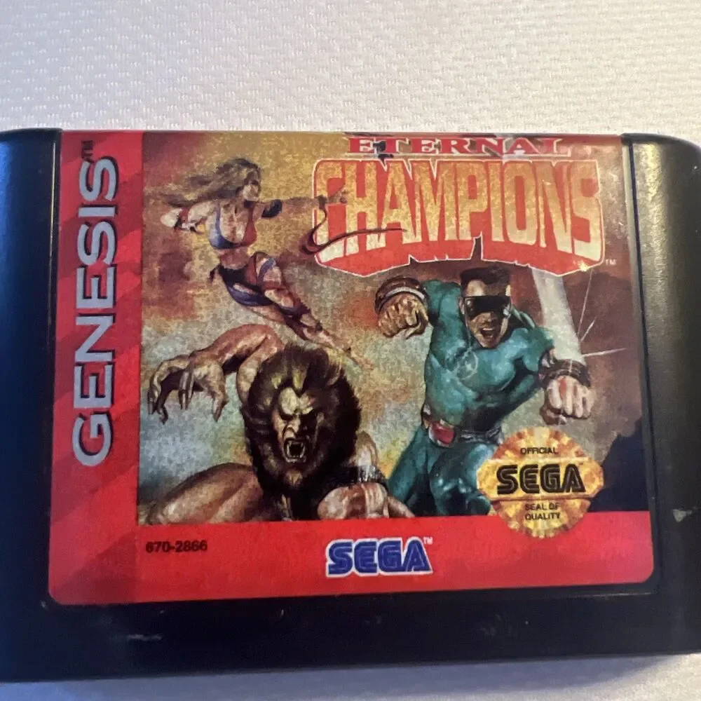 Eternal Champions (Sega‎ Genesis, 1993) Authentic Cartridge Only